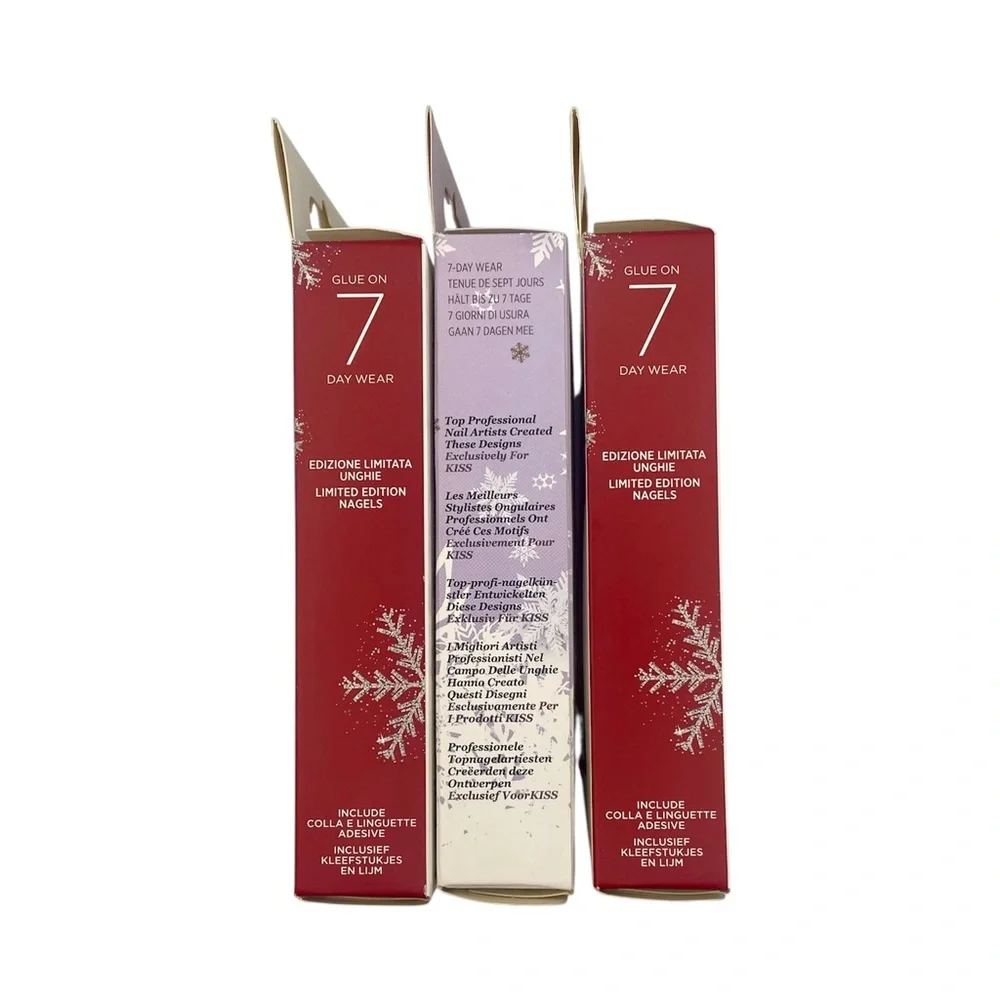 KISS Glue-On/Press-On Christmas Nails - Lot of 3 - Picture 5 of 8